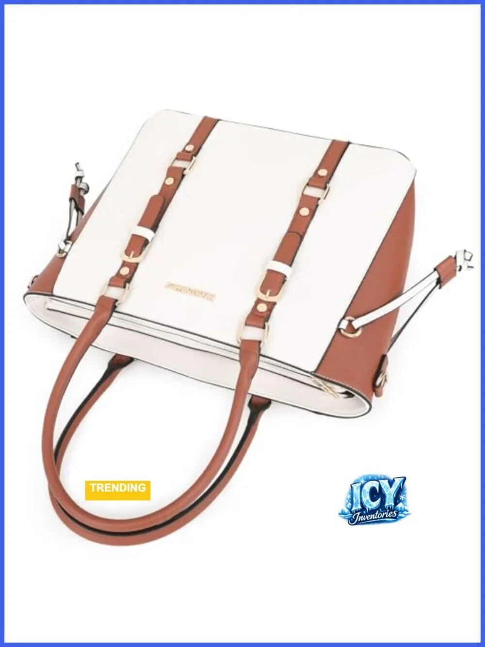 Women's 3-Piece PU Leather Tote Bag and Wallet Set, Satchel Handbag, Shoulder